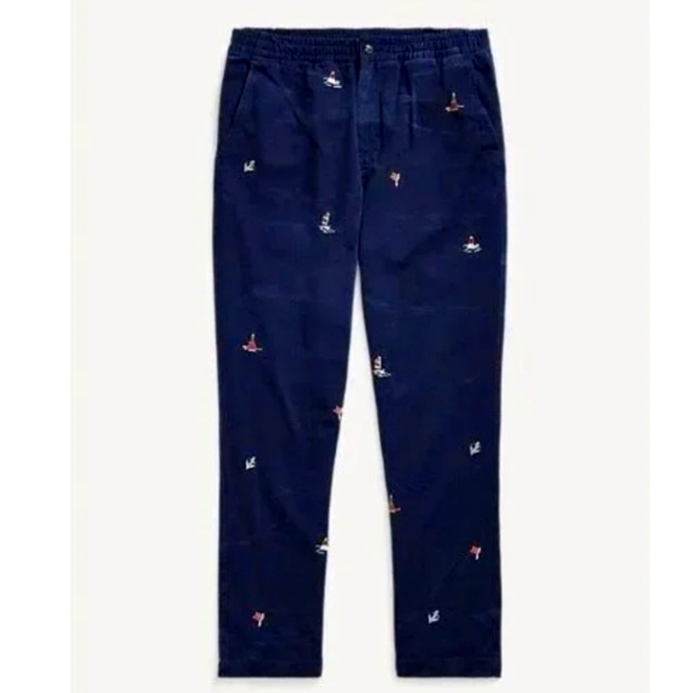 NWT Men's Ralph Lauren Polo Prepster Classic-fit Chinos with Embroidery - Picture 1 of 14